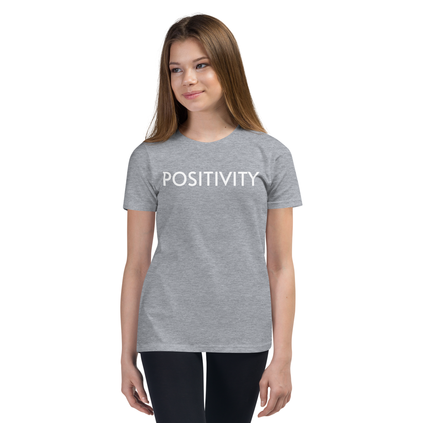 Youth Favorite T-Shirt - POSITIVITY Unisex Short Sleeve