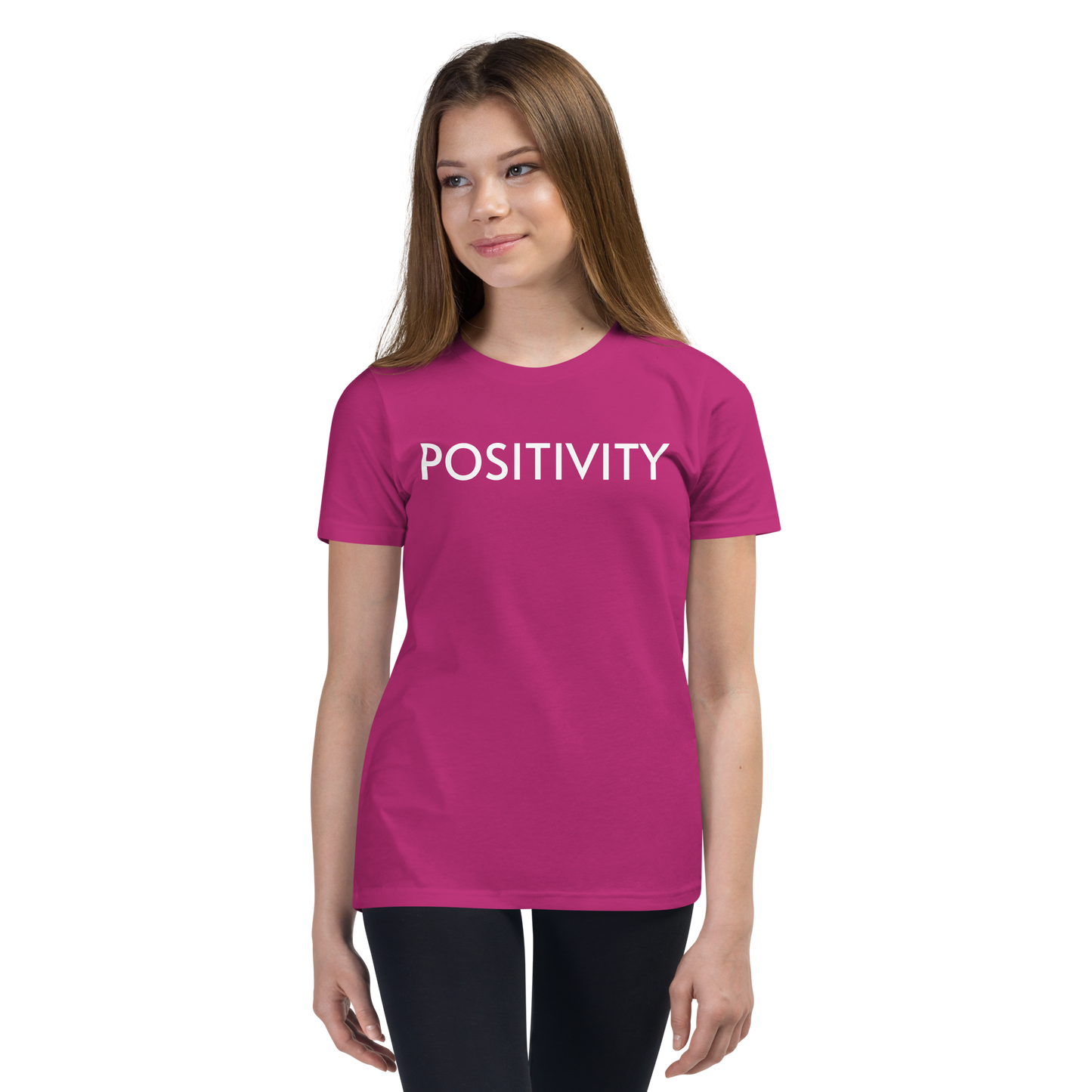 Youth Favorite T-Shirt - POSITIVITY Unisex Short Sleeve