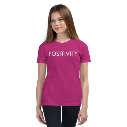 Youth Favorite T-Shirt - POSITIVITY Unisex Short Sleeve