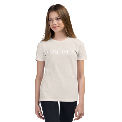 Youth Favorite T-Shirt - POSITIVITY Unisex Short Sleeve