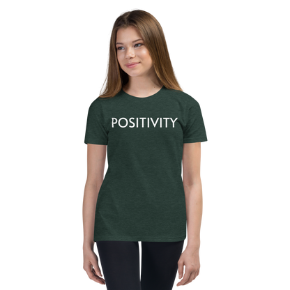 Youth Favorite T-Shirt - POSITIVITY Unisex Short Sleeve