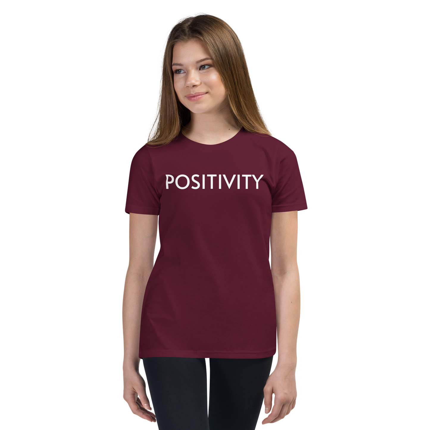 Youth Favorite T-Shirt - POSITIVITY Unisex Short Sleeve