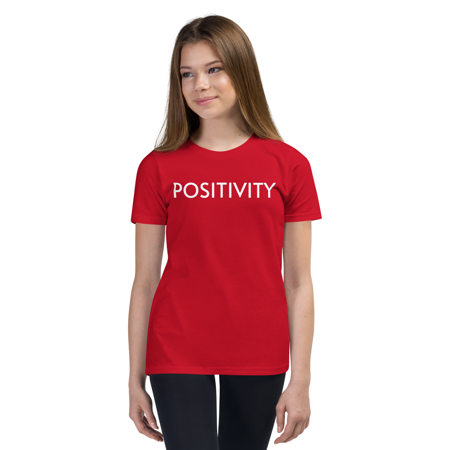 Youth Favorite T-Shirt - POSITIVITY Unisex Short Sleeve